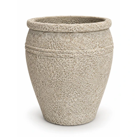 VASO CERÂMICO BUDAPESTE ATLANTIS AREIA M A55CM X D48CM