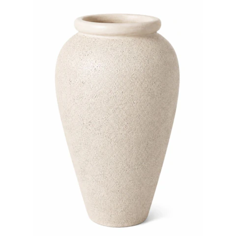 VASO ZOYSIA BIOCONCRETO AERADO M OFF WHITE A 75CM X D 51CM