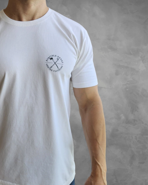 Camiseta estonada unissex off e preto - Halligan