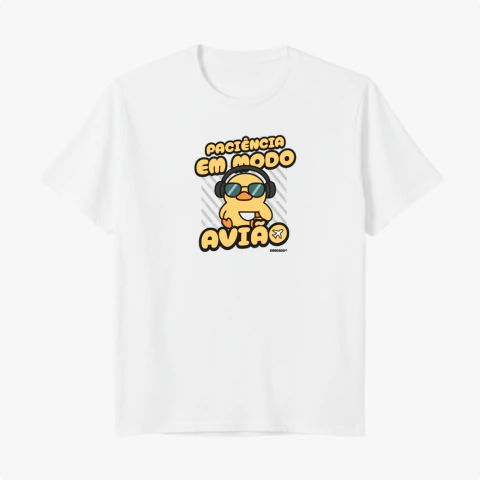 Camiseta Unissex | Paciência em Modo Avião