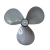 Hélice 3 Pás Ventilador Lorensid 40cm Wind Prata - Modelo Wind e Turbo
