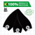 Jogo de 3 Pás Injetadas (Motor M1-M2) para Ventilador Lorensid - Preto Aristocrata (P05) na internet