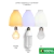 Globo Lustre de Plástico para Ventilador de Teto - Modelo Lumi Completo (Com Soquete) na internet