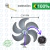 Hélice para Ventilador Lorensid Tufão 50cm - 6 Pás Cinza (Motor M2) - Universo das Peças
