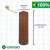 Jogo de 3 Pás em MDF (Motor M3) para Ventilador de Teto Lorensid - Mogno / Tabaco - Universo das Peças