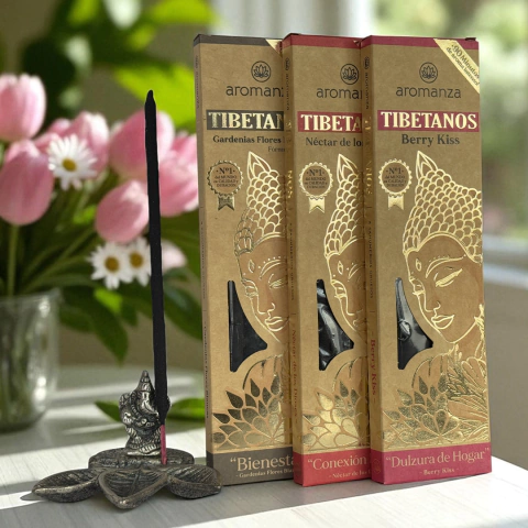 Sahumerio Tibetano Black Aromanza - Resinas Naturales (8 varillas) - comprar online