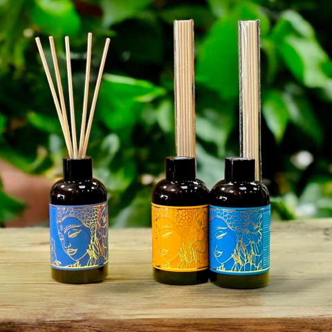 Difusor Aromático 200ml con Varillas de Bambú (Aromanza) - Premium Deco