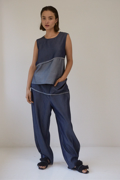 PANTALÓN SATURNO AZUL - comprar en línea