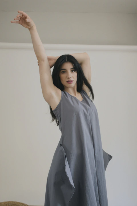 Vestido Equilibrio Gris Oxford - comprar en línea