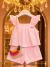 CONJUNTO MYLU DOCE ENCANTO ROSA COM BOLSA CROCHÊ