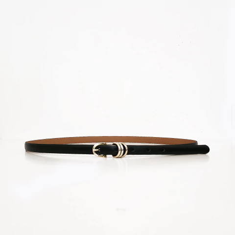 Cinturón Fran Negro Oro - comprar online