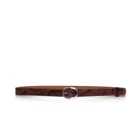 Cinturón Lyon Python bordo - comprar online