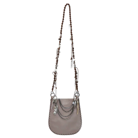 Mini bag Milán Visón con Plata vieja - comprar online