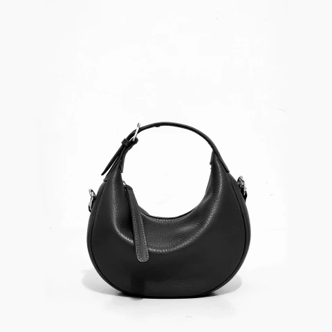 Cartera Mini Gondola Negra Niquel - comprar online
