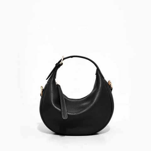 Cartera Mini Gondola Negra Oro - comprar online