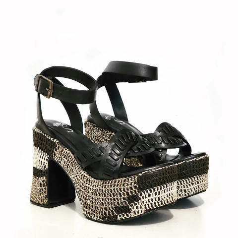 Sandalia Peña Alta Negra - comprar online