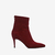 Bota corta Plumetti de gamuza Bordo - Santesteban Shop Online