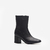 Bota corta Breton en cuero Negro - tienda online