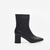 Bota corta Breton en cuero Negro - comprar online