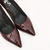 PRE ORDER Stiletto charol croco bordo