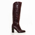 PRE VENTA - Bota New Trelew con cierre charol croco bordo - tienda online