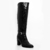 PRE VENTA - Bota New Trelew con cierre charol croco Negro - tienda online