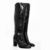 PRE VENTA - Bota New Trelew con cierre charol croco Negro - comprar online