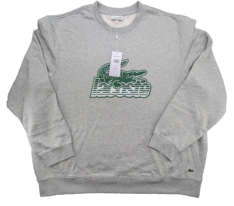 Lacoste Men's Classic Fit Graphic Crew Neck Sweatshirt | STOCK