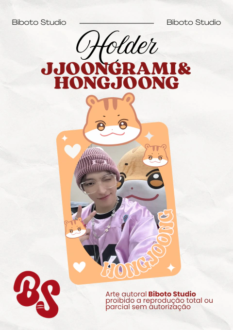 Holder Plastificado -JJOONGrami& Hongjoong