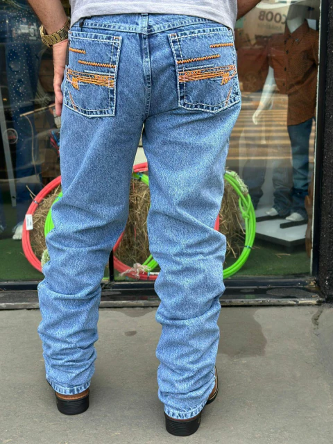 Calça - Apalooza - Clara - Bordado - Laranja