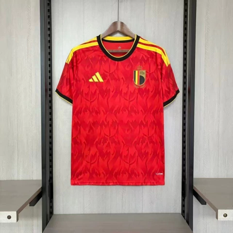 Camisa Seleção Bélgica I 26/27 - Torcedor Adidas Masculina - Vermelha