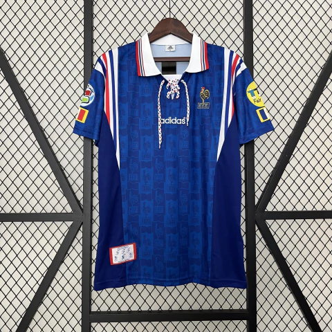 Camisa Retrô França 1996 Titular- Azul