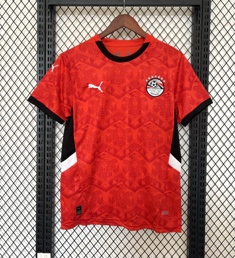 Camisa Seleção Egito I 26/27 - Torcedor Puma Masculina - Vermelha