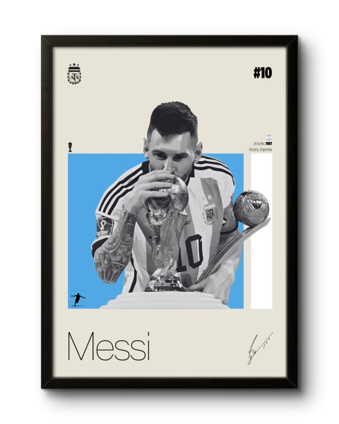 Quadro: Lionel Messi (Argentina)