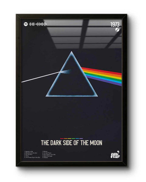 Quadro: The Dark Side of the Moon (1973) by Pink Floyd / Full Canvas