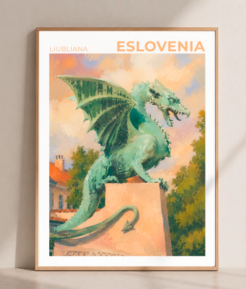 Cuadro Viajes - Ciudades del Mundo - Liubliana - Eslovenia