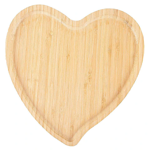 Petisqueira Coração em Bambu 23x21cm CO0546996 - Fratelli
