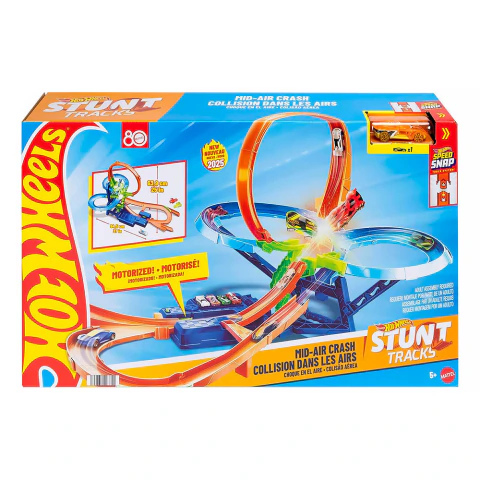Pista Hot Wheels Stunt Tracks Coque Multi-Aéreo Colisão JFD12 - Mattel