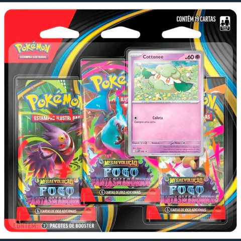 Pokémon Blister Cottonee 25 Cartas 10187 35676 - Copag