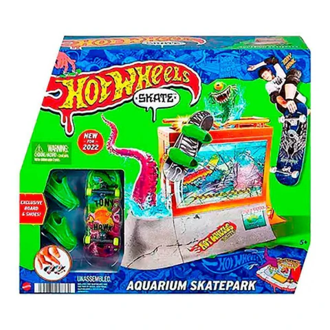 Pista de Skate Hot Wheels Aquário Tony Hawk HGT91 HGT93 - Mattel