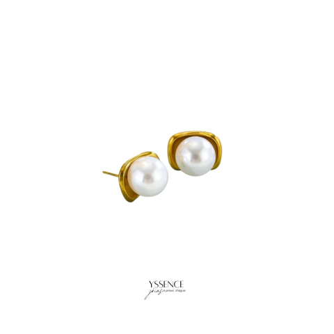 Brinco Pérola Dourado
