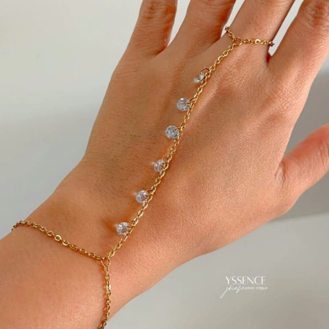 Corrente de Mão Chuva de Brilhos - Handy Chain Jade