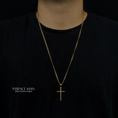 Colar Cruz Gold