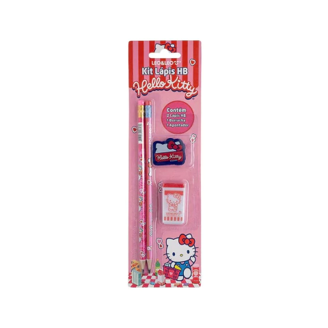 Kit Escolar 4 Peças Hello Kitty – Leo&Leo