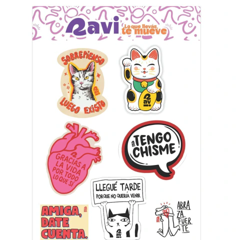 PLANCHA DE STICKERS CHISME