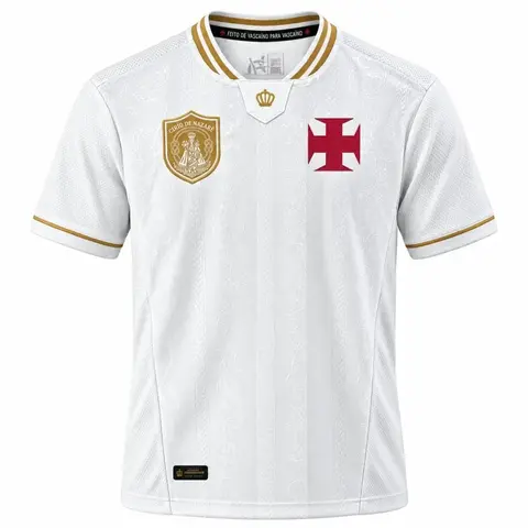 Camisa Vasco da Gama VG Círio de Nazaré Off White - Masculino