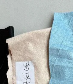 Suede foil beige