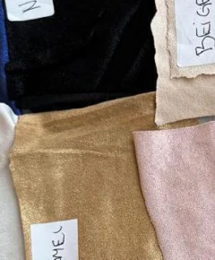 Suede foil camel