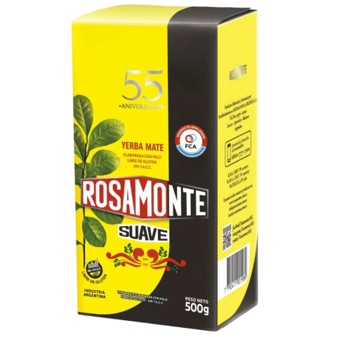 YERBA ROSAMONTE SUAVE 55 ANIV. 500G - comprar online