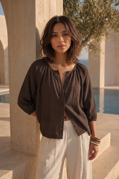CAMISA AYOKA - Saphir